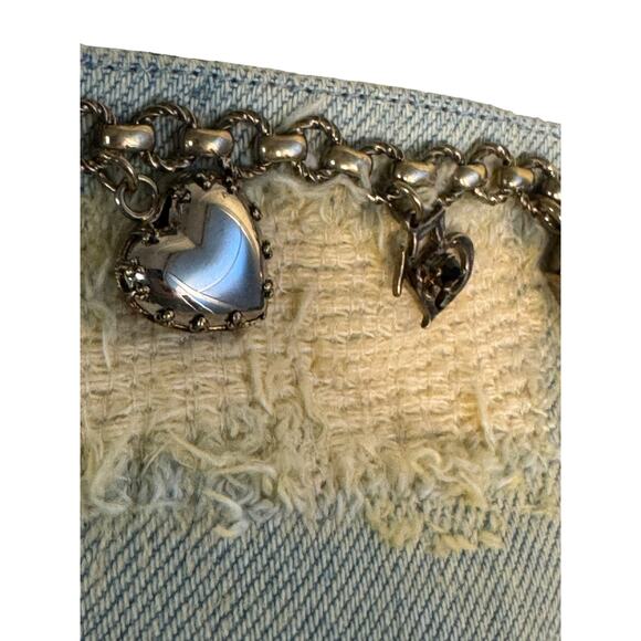 Dolce and Gabbana NIB Distressed Denim Ankle Booties in Blue Size 38 - Picture 13 of 16